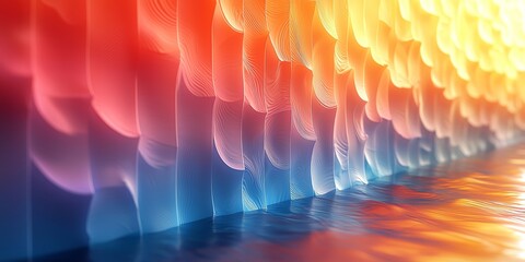 Soft Pastel Gradient Optical Illusion
