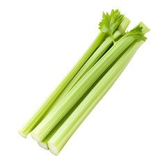 Fresh Green Celery Stalks, Healthy Vegetable, Crisp Texture, Dietary Fiber, Appetizing Food, Raw Pro
