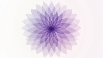 Fototapeta premium Intricate Abstract Floral Pattern in Shades of Purple with Gradients Creating Depth for Modern Artistic Displays