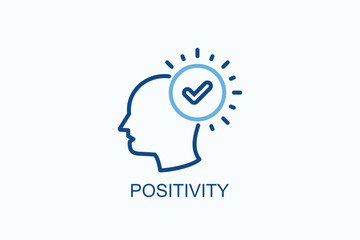 Positivity Icon Or Logo Isolated Illustration