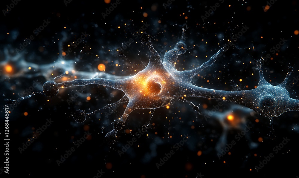 Poster A visual representation of machine learning concepts featuring abstract design elements.