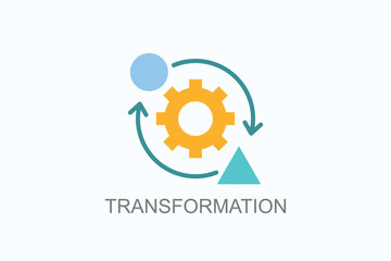 Transformation Icon Or Logo Isolated Illustration