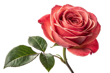 Naklejka premium Blushing Elegance: The Timeless Beauty of a Pink Rose