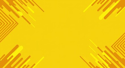 Bold Geometric Graphic Design in Yellow