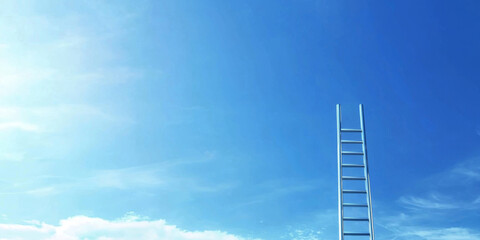 Ladder to Success and Growth Above the Clouds