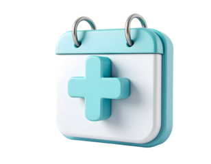 Medical Appointment Reminder: 3D Calendar Icon