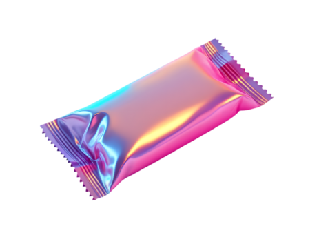 Holographic Candy Bar Packaging Design