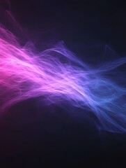 Fototapeta premium A mesmerizing image depicting a chaotic yet beautiful dance of glowing light in vivid colors.