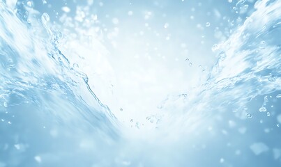 A stylized illustration of a chaotic water burst, showcasing dynamic movement and vibrant colors.