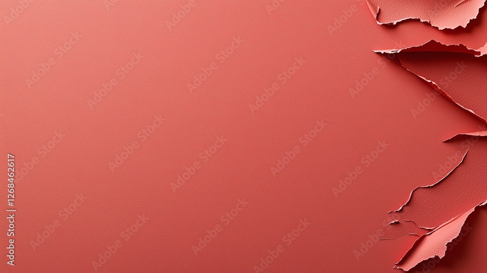 Aufkleber abstract background with peeling paper texture on red surface, perfect for creative design projects 