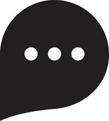 Fototapeta premium New Message, Dialog, Chat Speech Bubble Notification flat icon vector