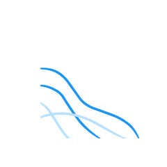 abstract blue corner border