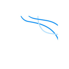 abstract blue corner border