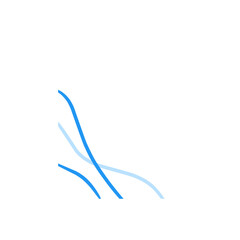 abstract blue corner border