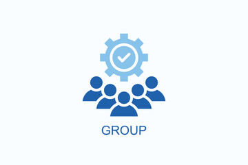Group Icon Or Logo Isolated Illustration