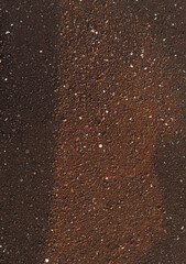 Sand pile texture, slag, brown pebbles background