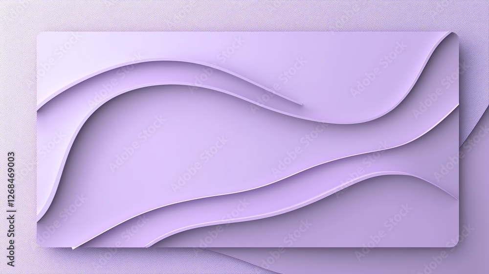 Poster abstract purple waves creating a modern and elegant backdrop in a minimalist style.