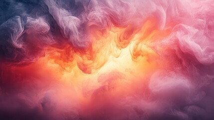 Colorful Abstract Background with Swirling Smoke and Vibrant Hues