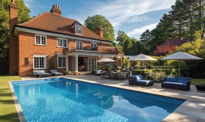 Luxury Home with Swimming Pool and Landscaped Garden