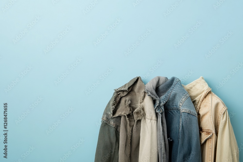 Poster comparison of dirty clothing and freshly cleaned items showcasing the effectiveness of laundry metho
