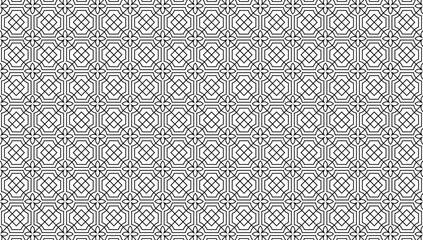 Chinese seamless pattern vector, Abstract geometric background.