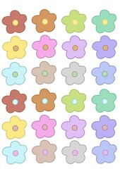 seamless background with flowers