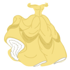 yellow dress illustration