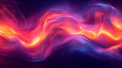 Fototapeta premium Abstract Colorful Wave Pattern in Vibrant Orange and Purple Hues