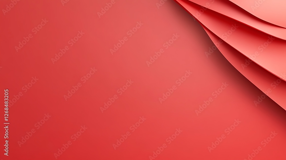 Poster modern red abstract background with layered paper texture, perfect for design projects and presentat