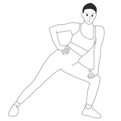 young woman doing yoga