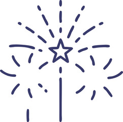 blue ink splashes 4th of july