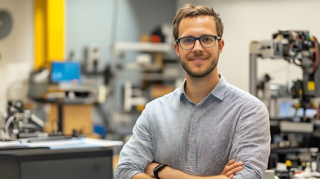 Mechatronics engineer integrating robotics with industrial automation