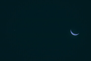 blue moon and venus 1  © Renee Nalani