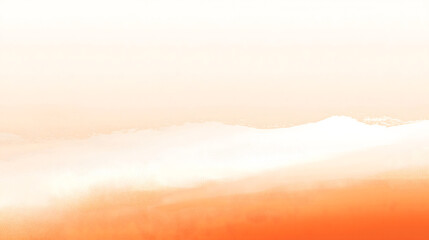 Obraz premium A serene digital-art image showcasing a soft gradient of warm orange hues fading into a pale, almost white upper section.