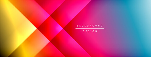 Colorful gradient with lines made of shadow and light. Creative background