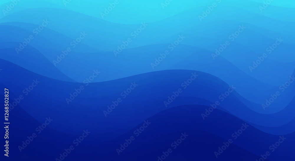 Poster smooth transitions of blue tones with a gentle wave element form a versatile and contemporary backdr