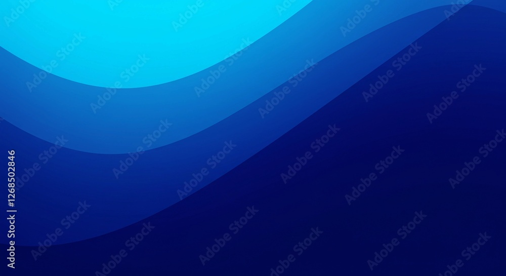 Poster a modern blue gradient background featuring a subtle wave design, creating a calm and professional a