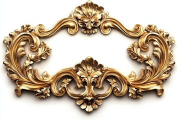 Stunning golden decoration perfect for elevating any artistic presentation.