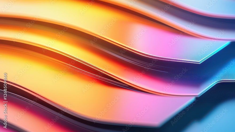 Poster abstract patterns of semiconductor wafer concept, abstract colorful designs on semiconductor wafer s