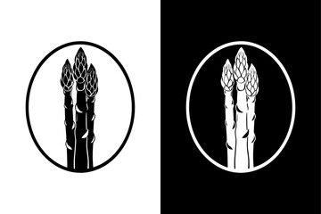 Elegant Asparagus Vector Illustrations
