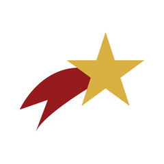 Obraz premium Falling Golden Star Icon