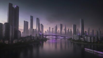 Fototapeta premium night view of the city