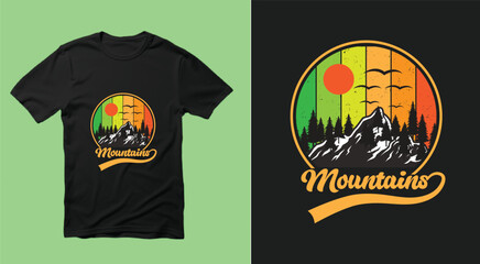 Mountain t-shirt design