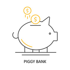 Piggy Bank – Savings Symbol Representing Financial Security and Money Management