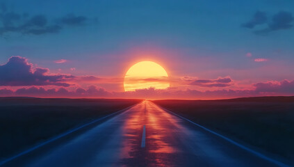 sunset road