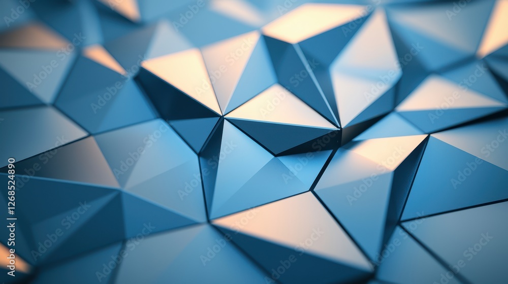 Poster abstract patterns of semiconductor wafer concept, close-up of reflective wafers with geometric patte