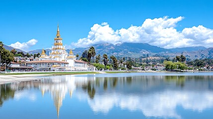 Fototapeta premium Scenic daytime reflections