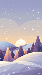 Naklejka premium A beautiful view of winter