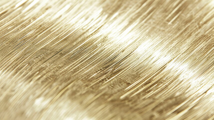 Obraz premium Close up of textured gold surface with fine scratches and reflections, showcasing luxurious metallic finish that adds elegance to any design