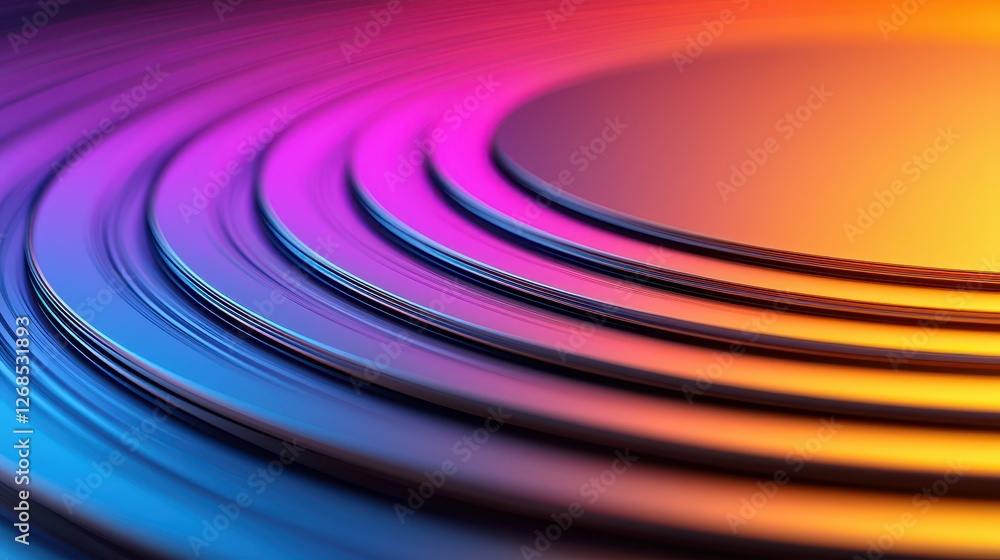 Poster abstract patterns of semiconductor wafer concept, intricate patterns on semiconductor wafer with vib